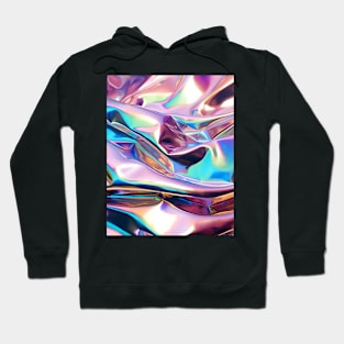 Metallic Holographic Design Hoodie